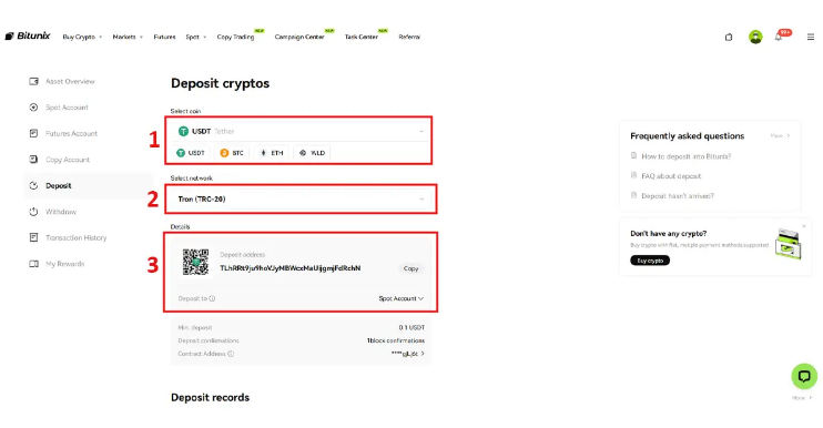 خرید و فروش بیت کوین صرافی Bitunix