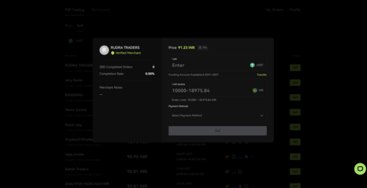 معاملات همتا به همتا صرافی BITUNIX