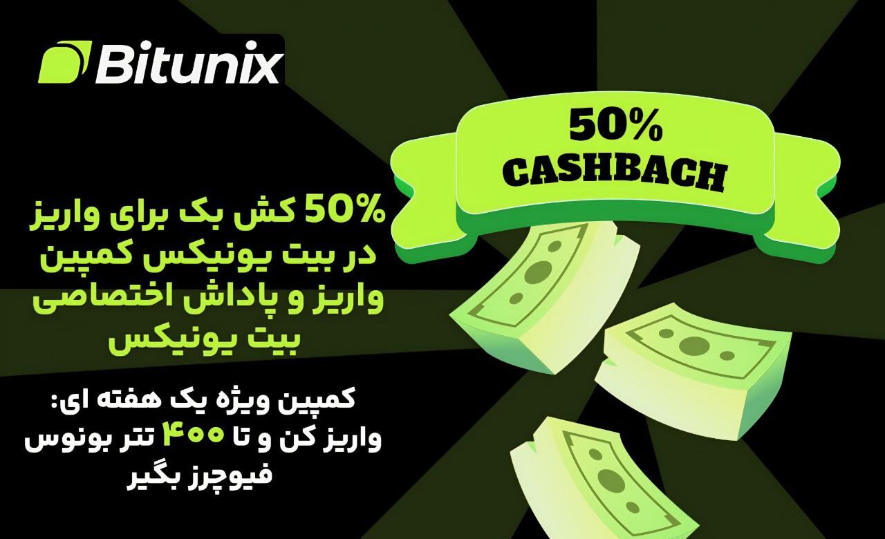شارژ فیوچرز بیت‌یونیکس و دریافت آنی 50٪ پاداش