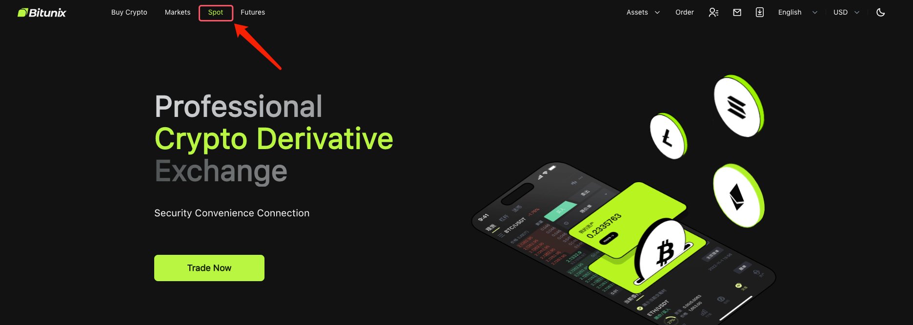 اسپات Bitunix