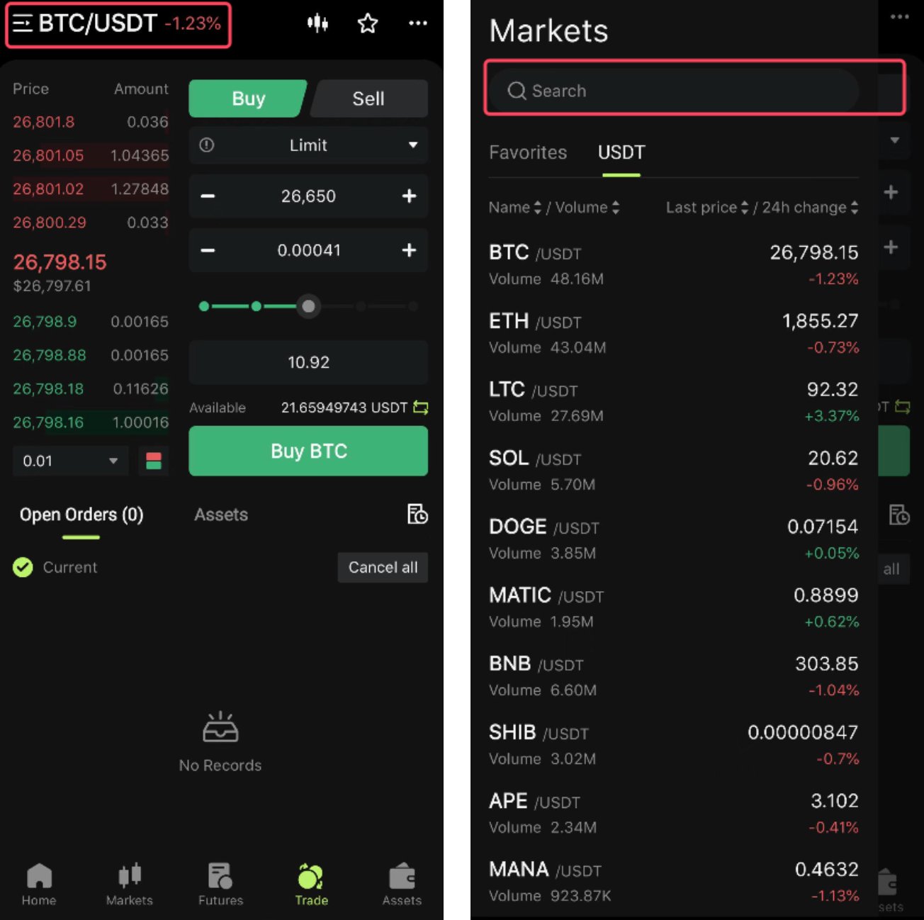 ثبت نام و شروع ترید اسپات در صرافی Bitunix